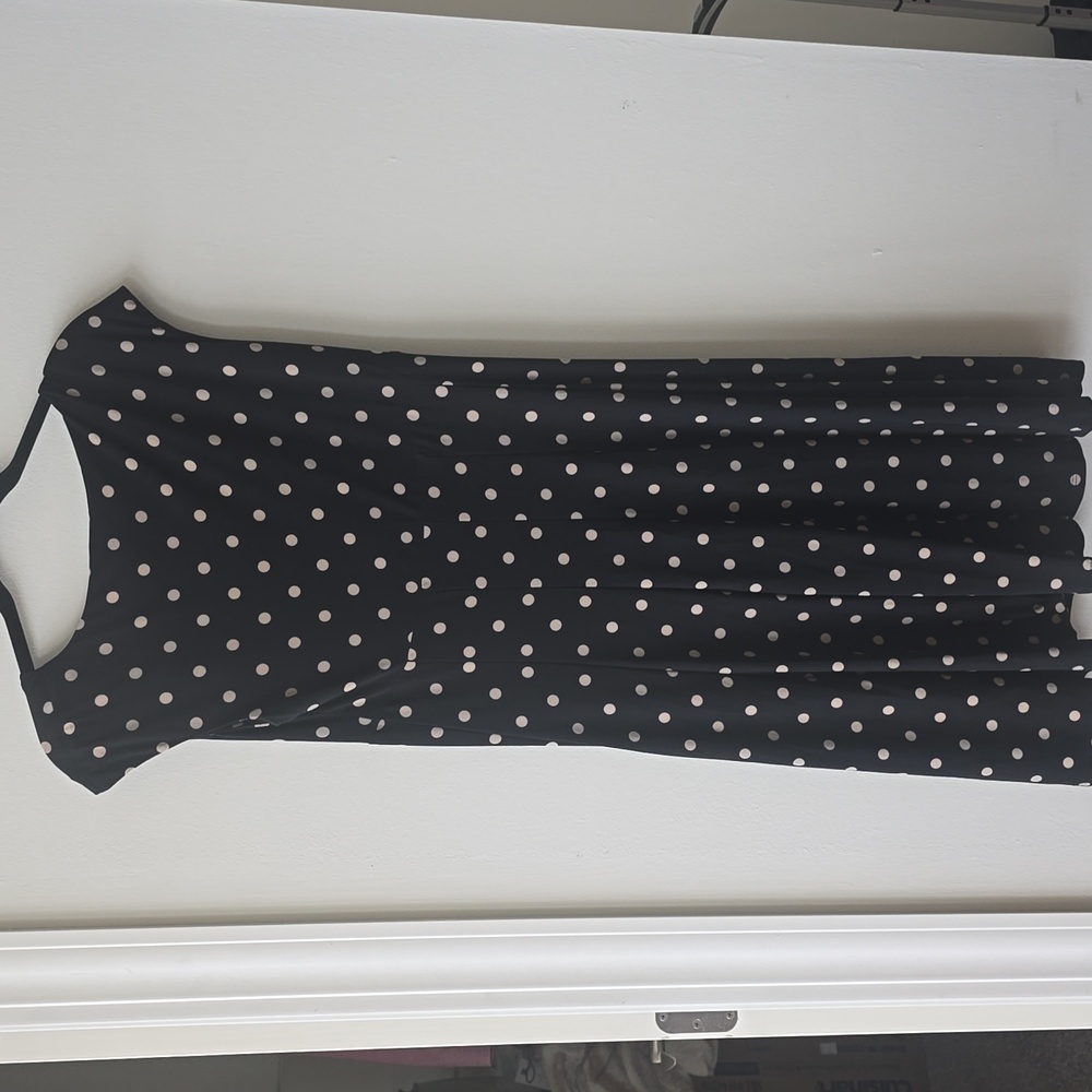 New Ralph Lauren LRL Polka Dot Faux Wrap Dress Womens Cocktail Size 8 - Picture 5 of 5